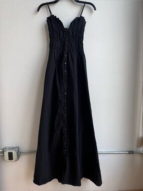 SNDYS Mahalia Maxi Dress Black NWT